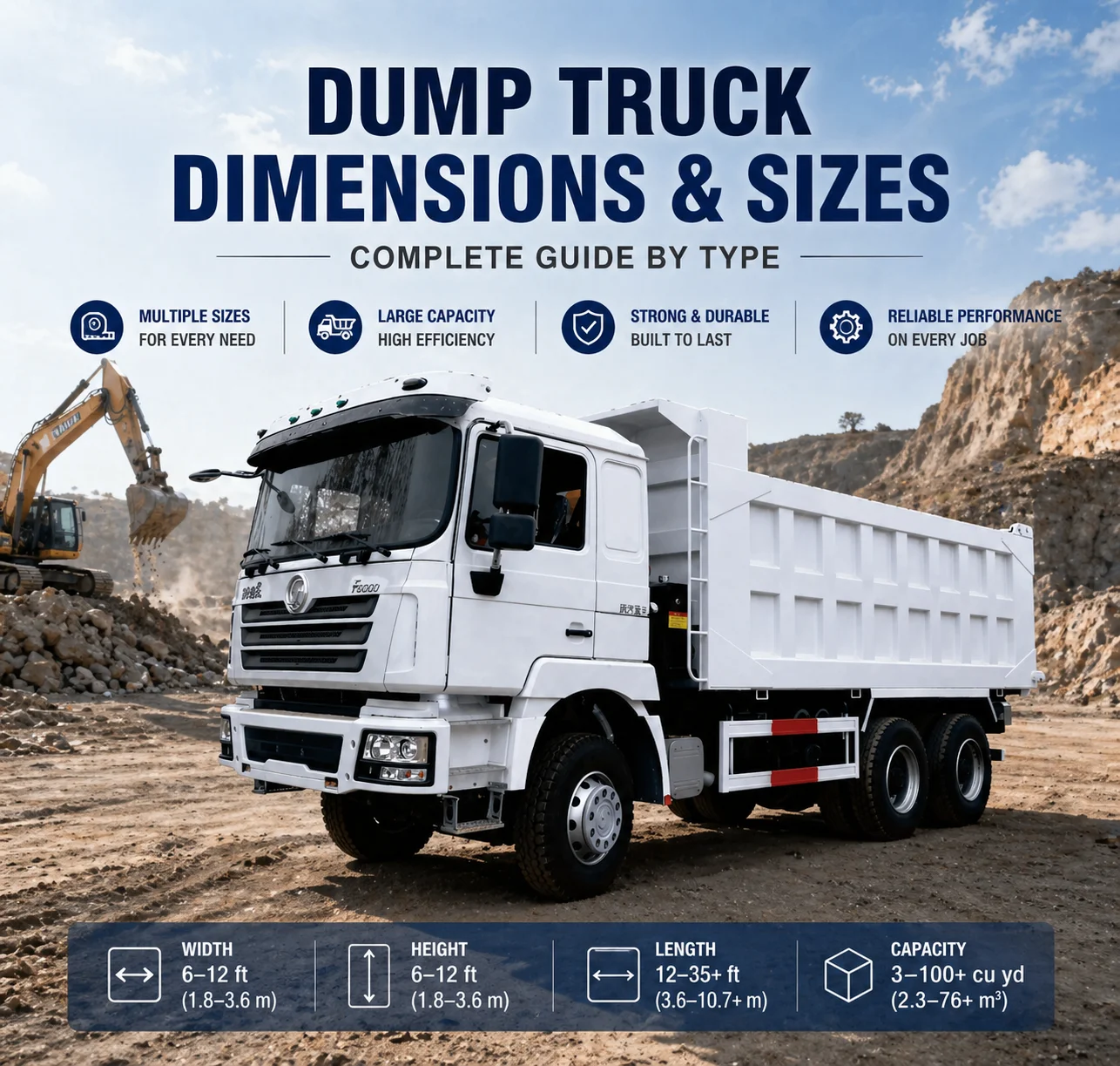 Mga Dimensyon at Sukat ng Dump Truck: Kumpletong Gabay ayon sa Uri