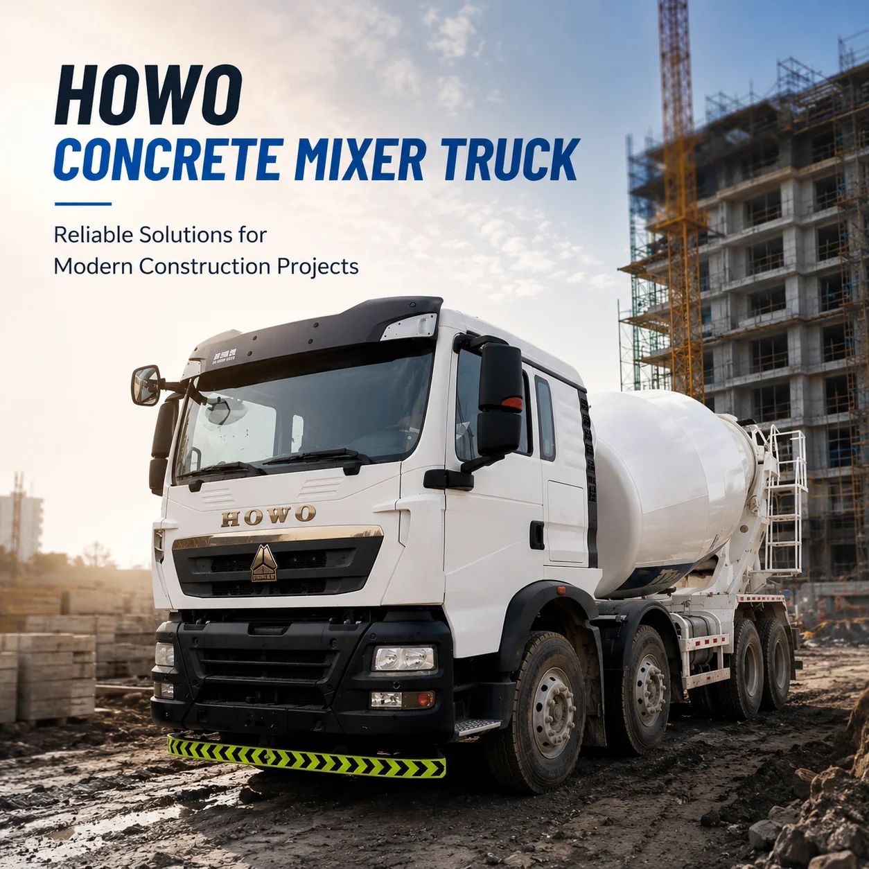 Meilleur camion malaxeur &agrave; b&eacute;ton HOWO &agrave; vendre : des solutions fiables pour les projets de construction modernes