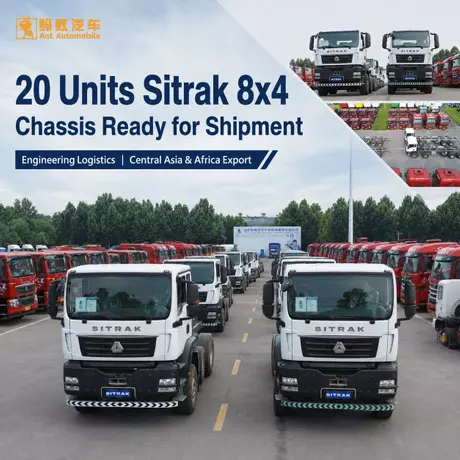 20 ユニットの Sitrak 8x4 シャーシ出荷準備完了.webp