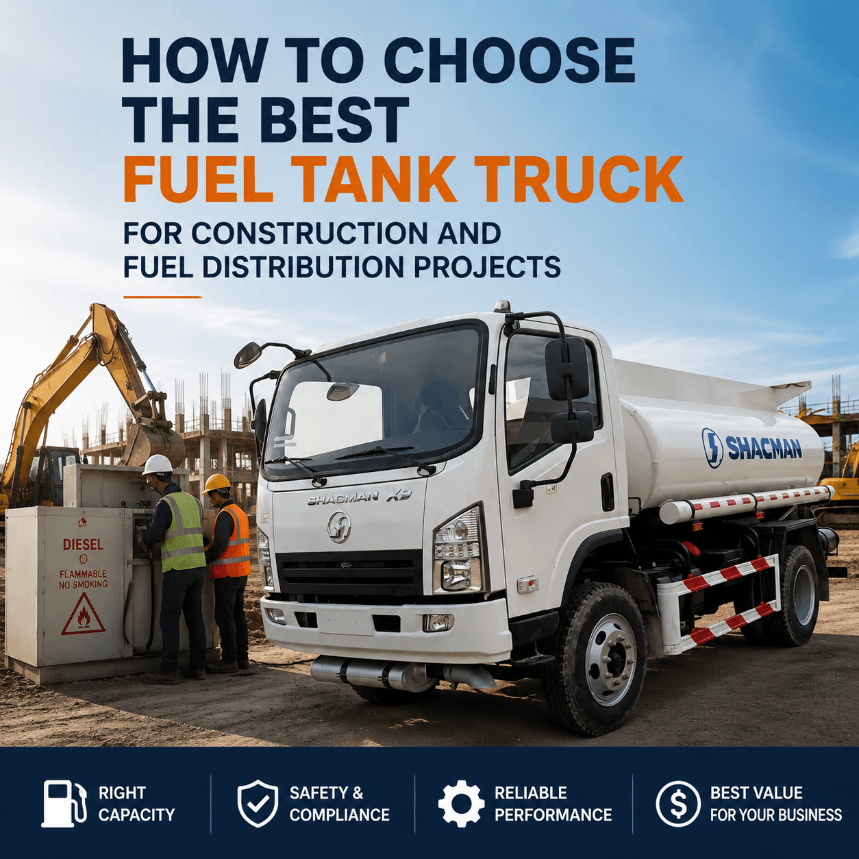 Comment choisir le meilleur camion-citerne de carburant pour les projets de construction et de distribution de carburant